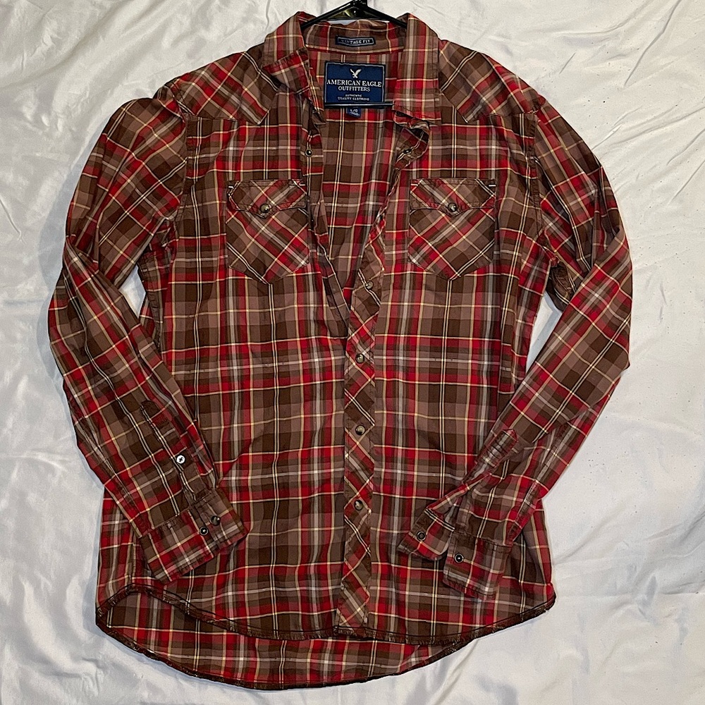 Men’s Vintage Fit American Eagle Outfitters Flannel